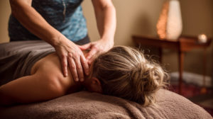 Massage table session