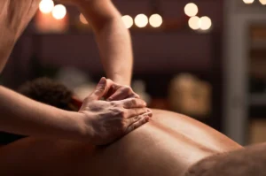 Massage therapy session